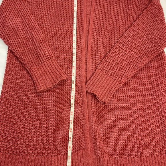 American Eagle- Sweater. Orange . Size M. Open front. - Picture 2 of 8